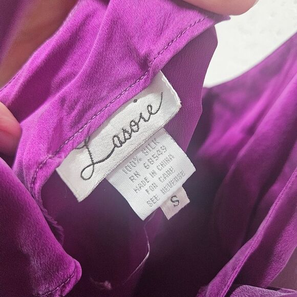 Lasoie 100% Silk Night Gown Size Small - Picture 5 of 5